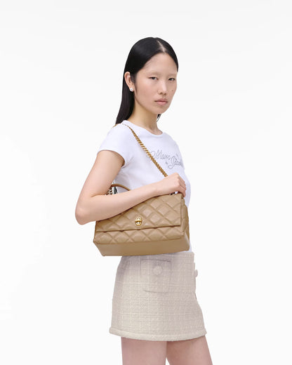 Marc Jacobs The Quilted Dual Convertible Shoulder Bag Camel
