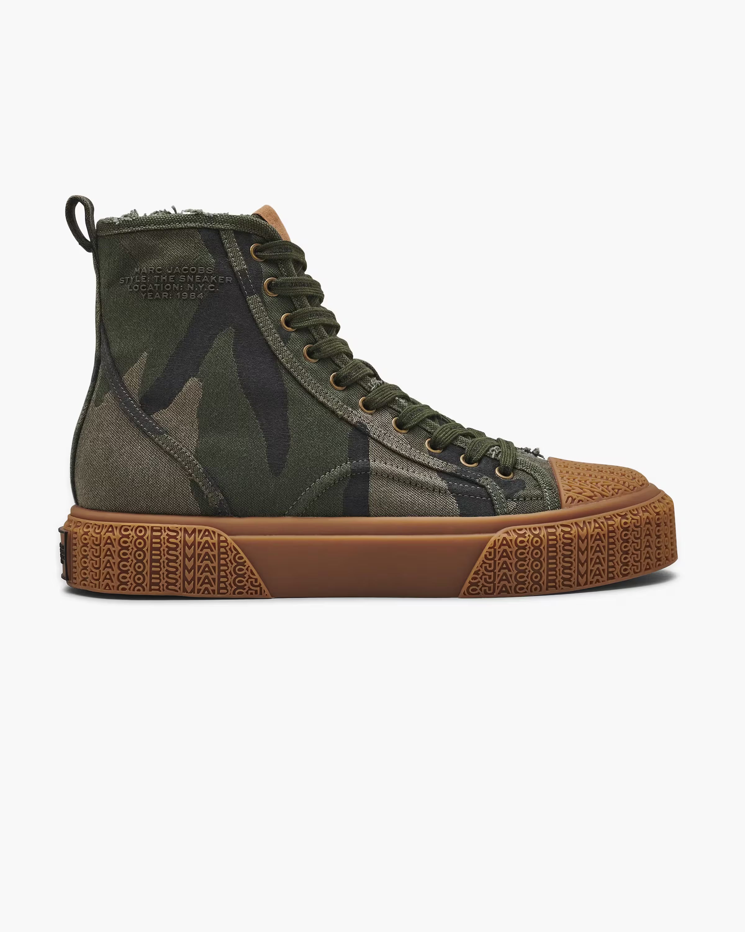 Marc Jacobs The Camo Jacquard High Top Sneaker Camo Multi