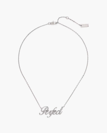 Marc Jacobs The Perfect Pave Necklace Silver/Crystal