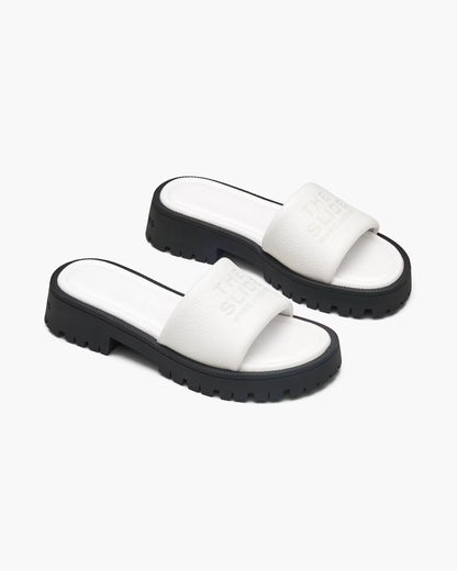 Marc Jacobs The Lug Sole Slide Bright White
