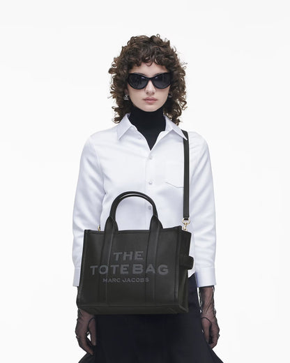 Marc Jacobs The Leather Medium Tote Bag Black