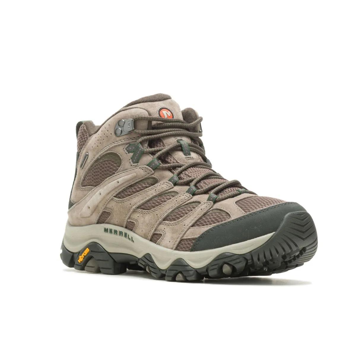 Merrell Men's Moab 3 Mid Waterproof Wide Width Boulder