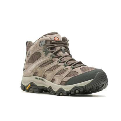 Merrell Men's Moab 3 Mid Waterproof Wide Width Boulder