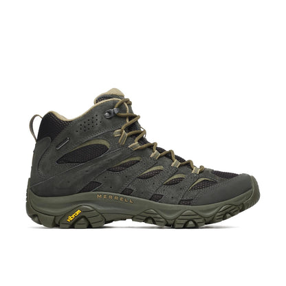 Merrell Men's Moab 3 Mid Waterproof Wide Width Black/Beluga