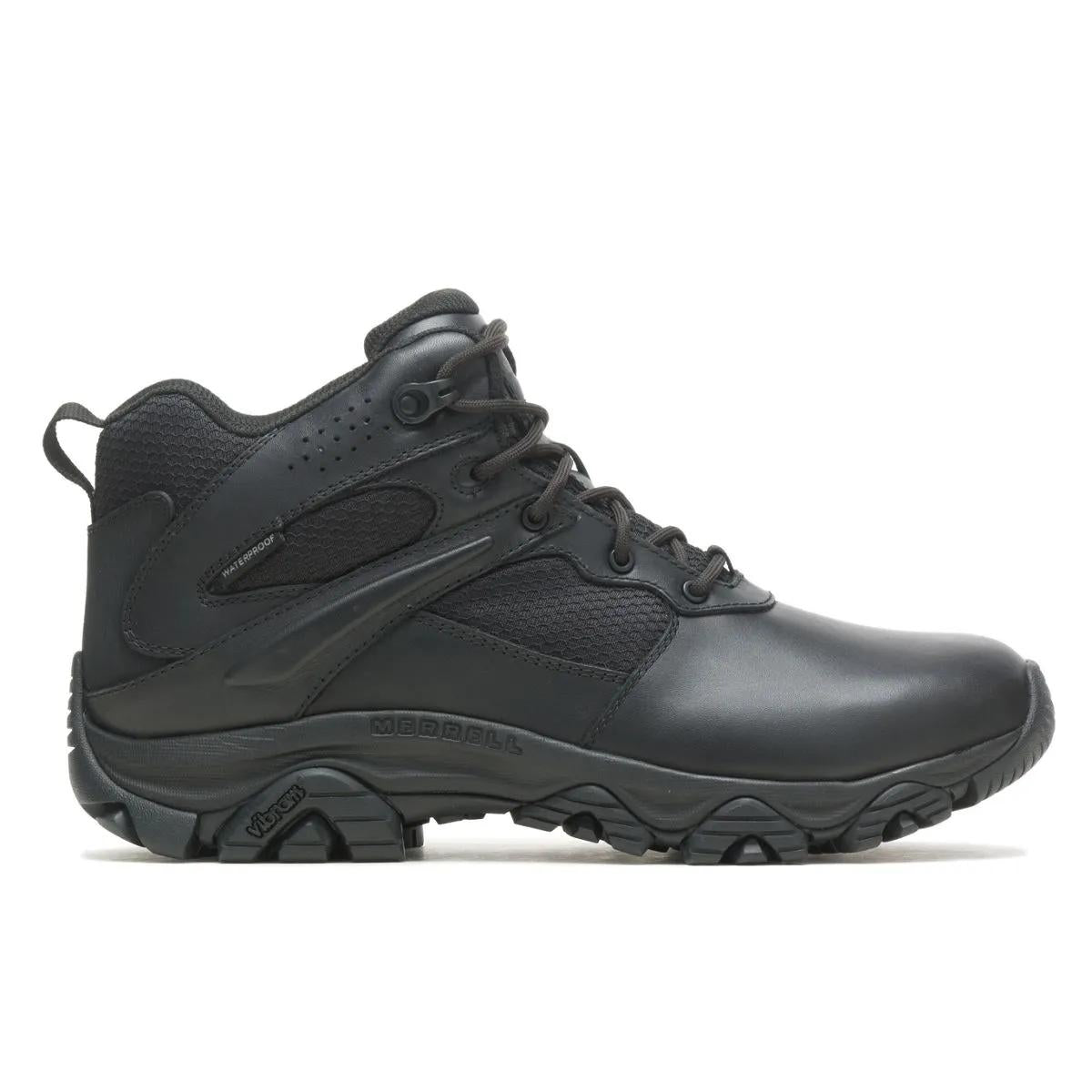 Merrell Men's Moab 3 Response Mid Tactical Waterproof Boot Wide Width Black