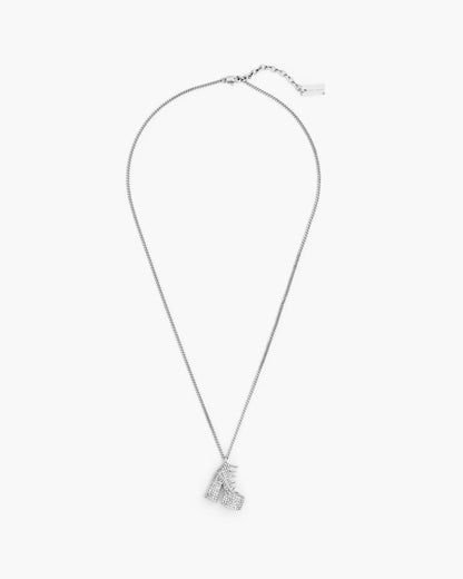Marc Jacobs The Pave Kiki Boot Necklace Silver/Crystal