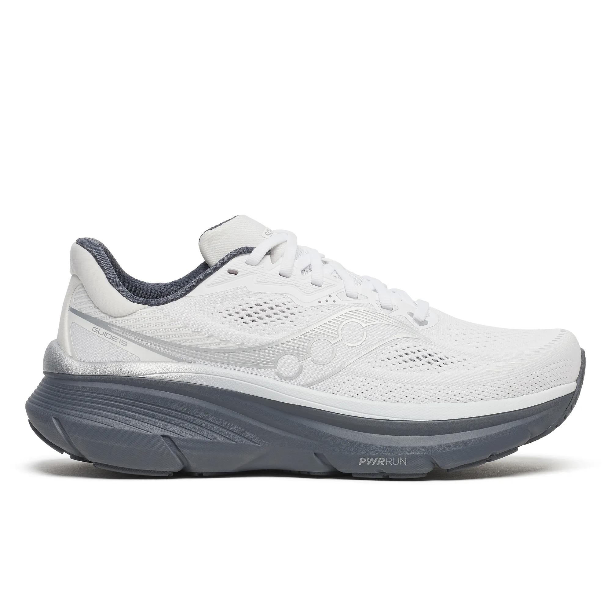 Saucony Men's Guide 19 Wide White | Shadow