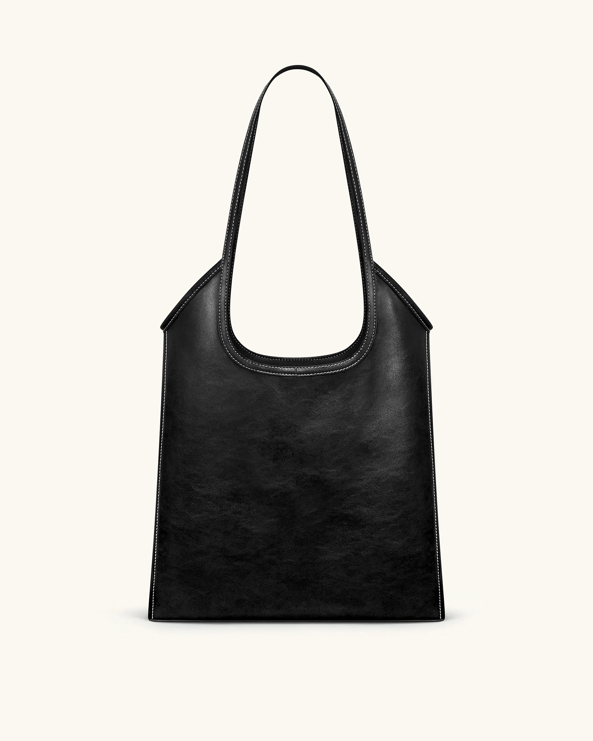 Jw Pei Brooke Belted Embellished Shoulder Tote Bag Black