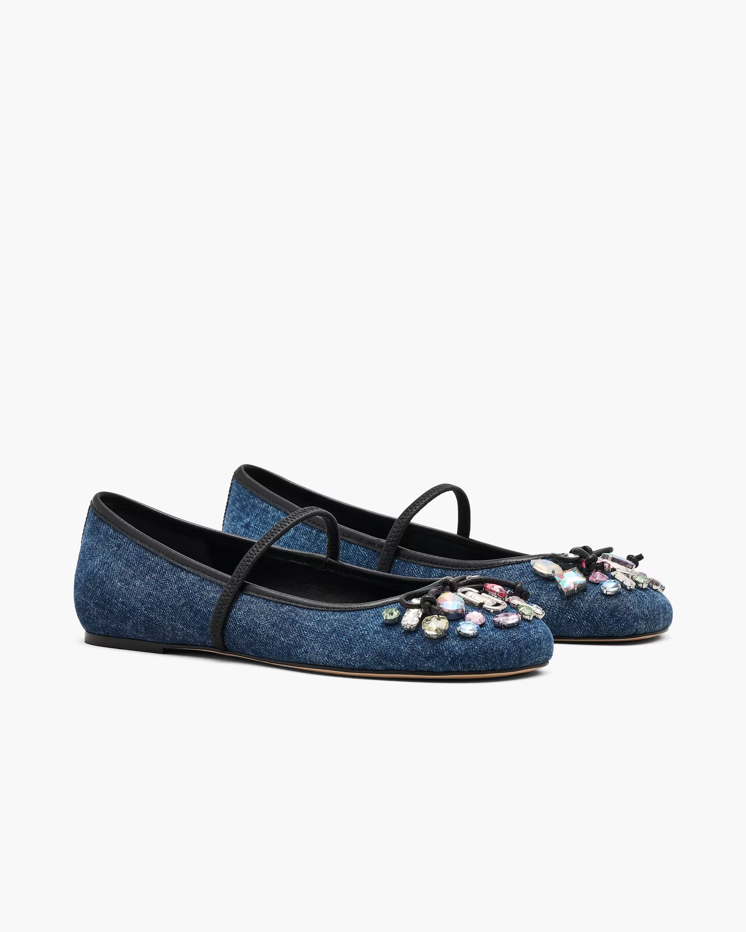 Marc Jacobs The Gem Denim Sabrina Ballerina Indigo