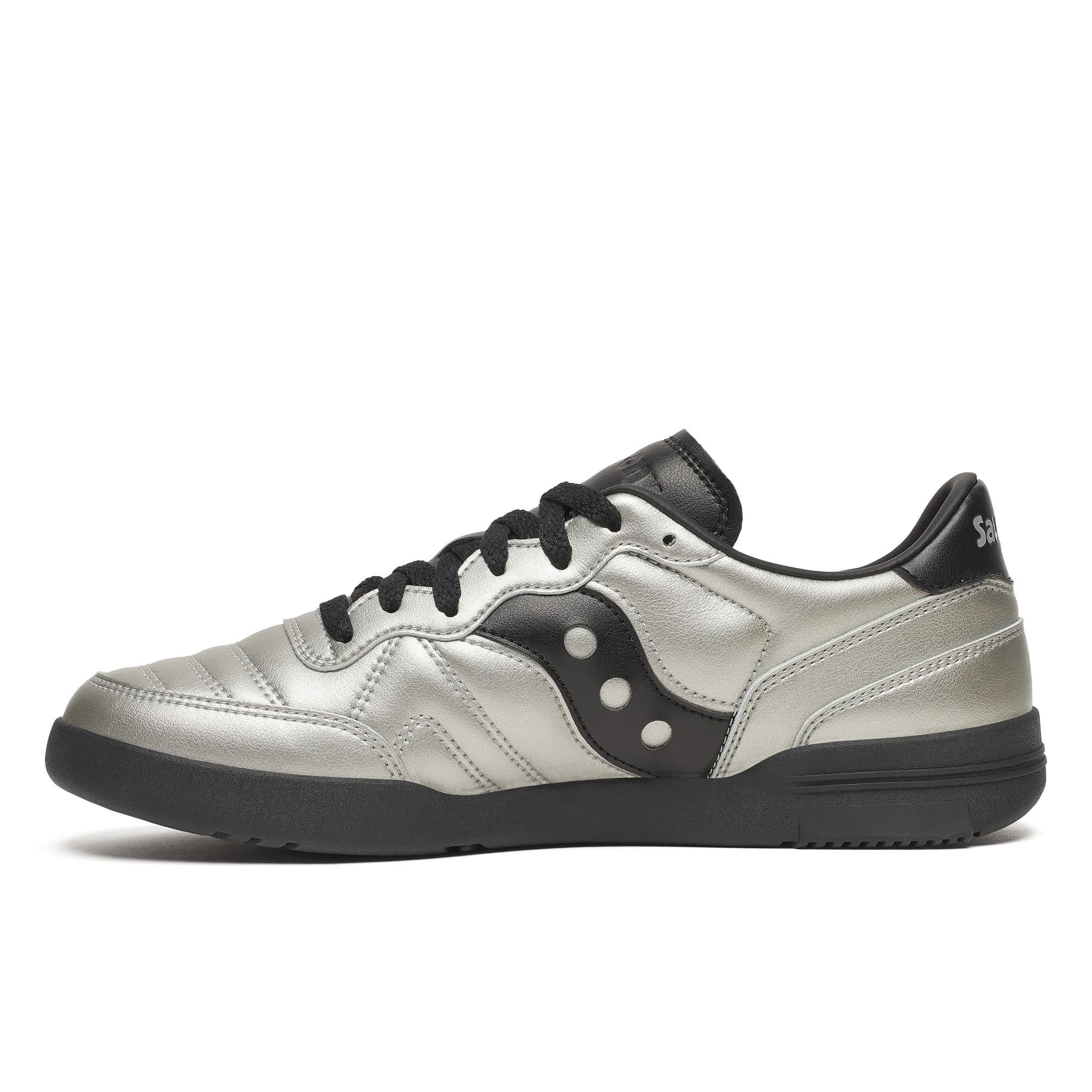 Saucony 586i Leather Silver | Black