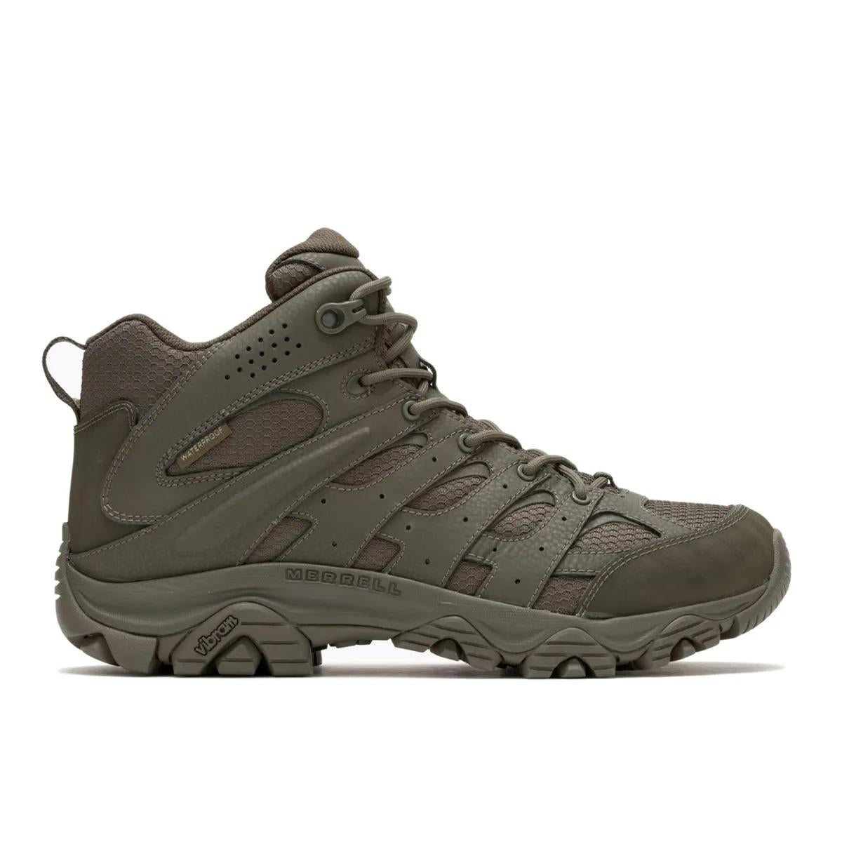 Merrell Men's Moab 3 Mid Tactical Waterproof Dark Olive