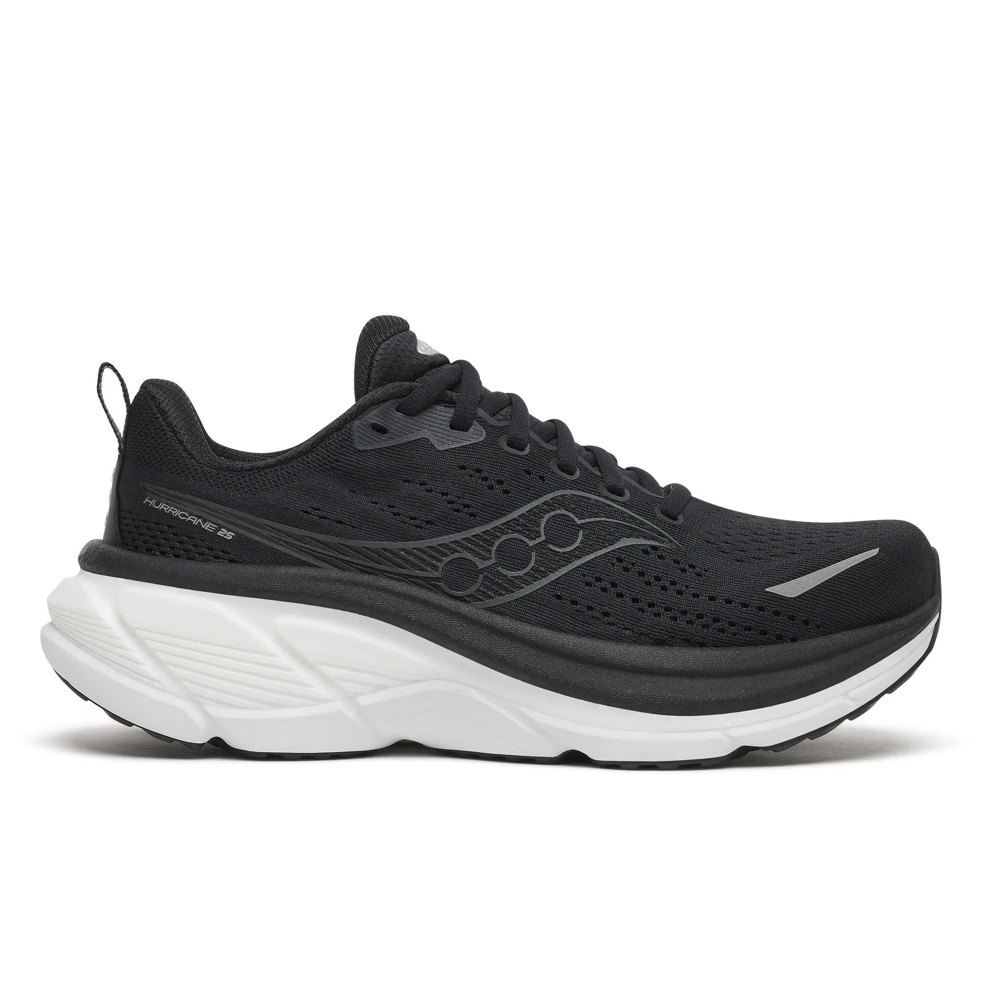 Saucony Women's Hurricane 25 Wide Black | White