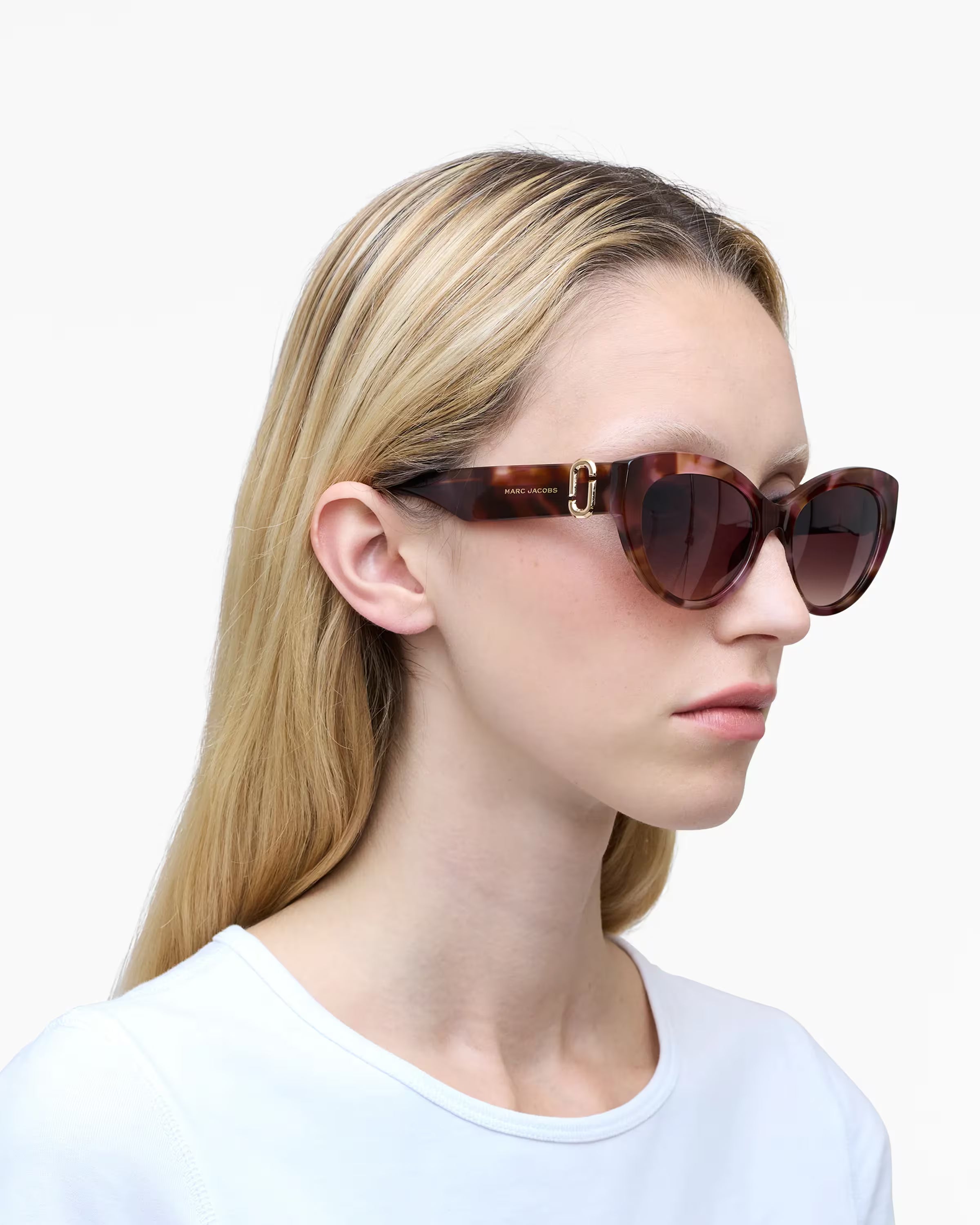 Marc Jacobs The J Marc Cat Eye Sunglasses Havana Multi