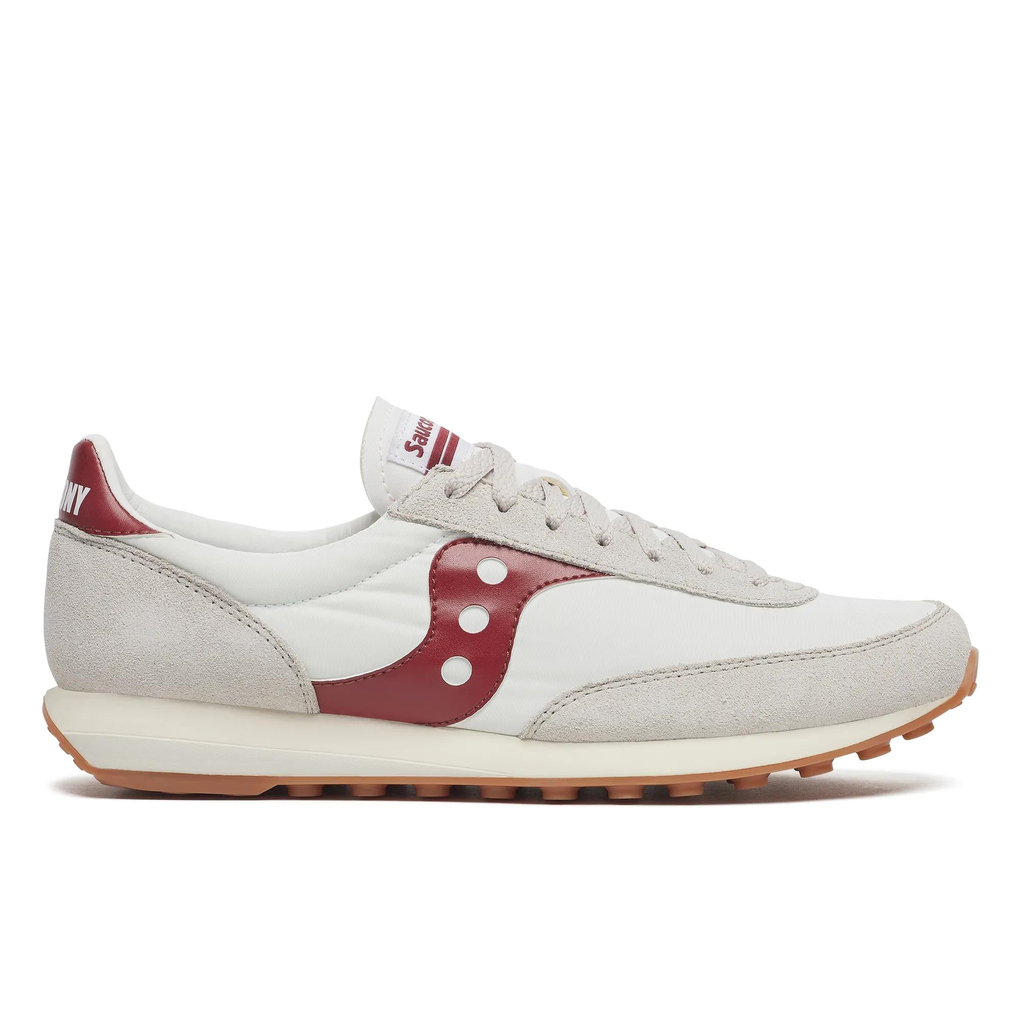Saucony Trainer 80 White | Maroon