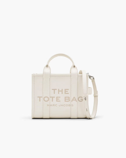 Marc Jacobs The Leather Small Tote Bag Cotton/Silver