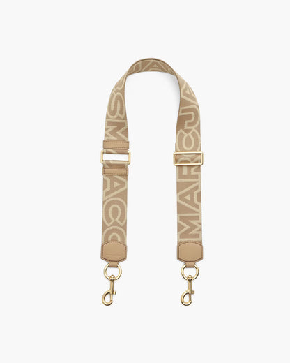 Marc Jacobs The Outline Logo Webbing Strap Camel