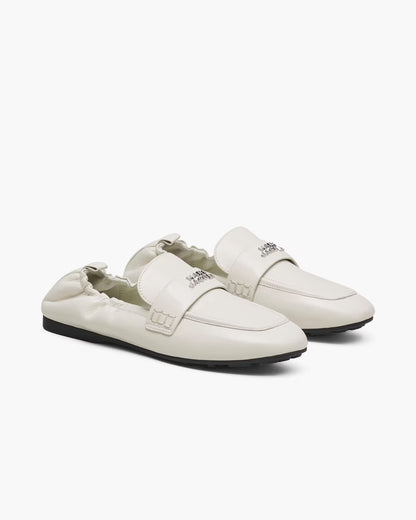 Marc Jacobs The Leather Jude Loafer Cotton White