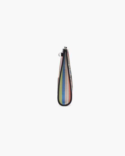 Marc Jacobs The Stripe Canvas Top Zip Multi Wallet Blue Sea Multi