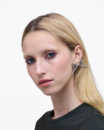 Marc Jacobs The Lingerie Bow Earrings Silver