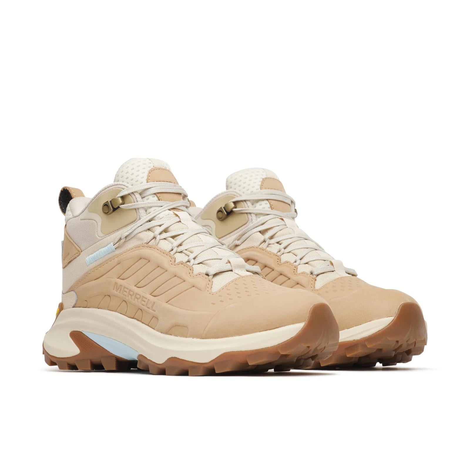 Merrell Women's Moab Speed 2 Leather Mid Waterproof Latte