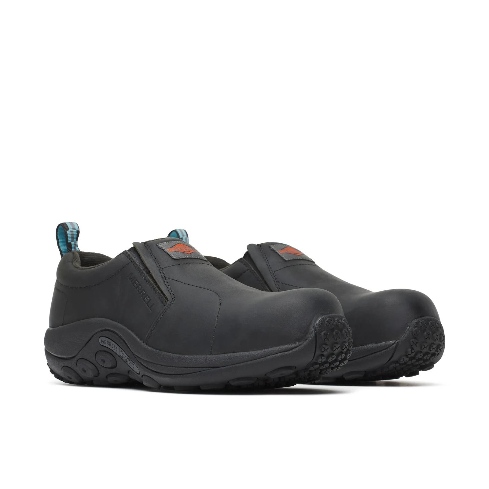 Merrell Women's Jungle Moc Leather Comp Toe Work Shoe Black