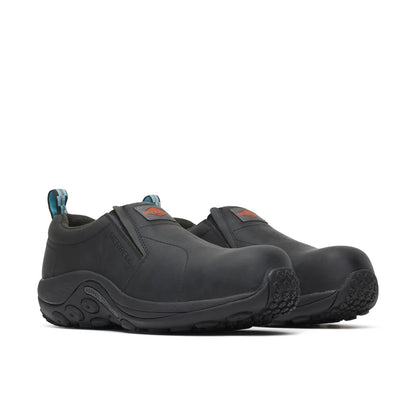 Merrell Women's Jungle Moc Leather Comp Toe Work Shoe Black