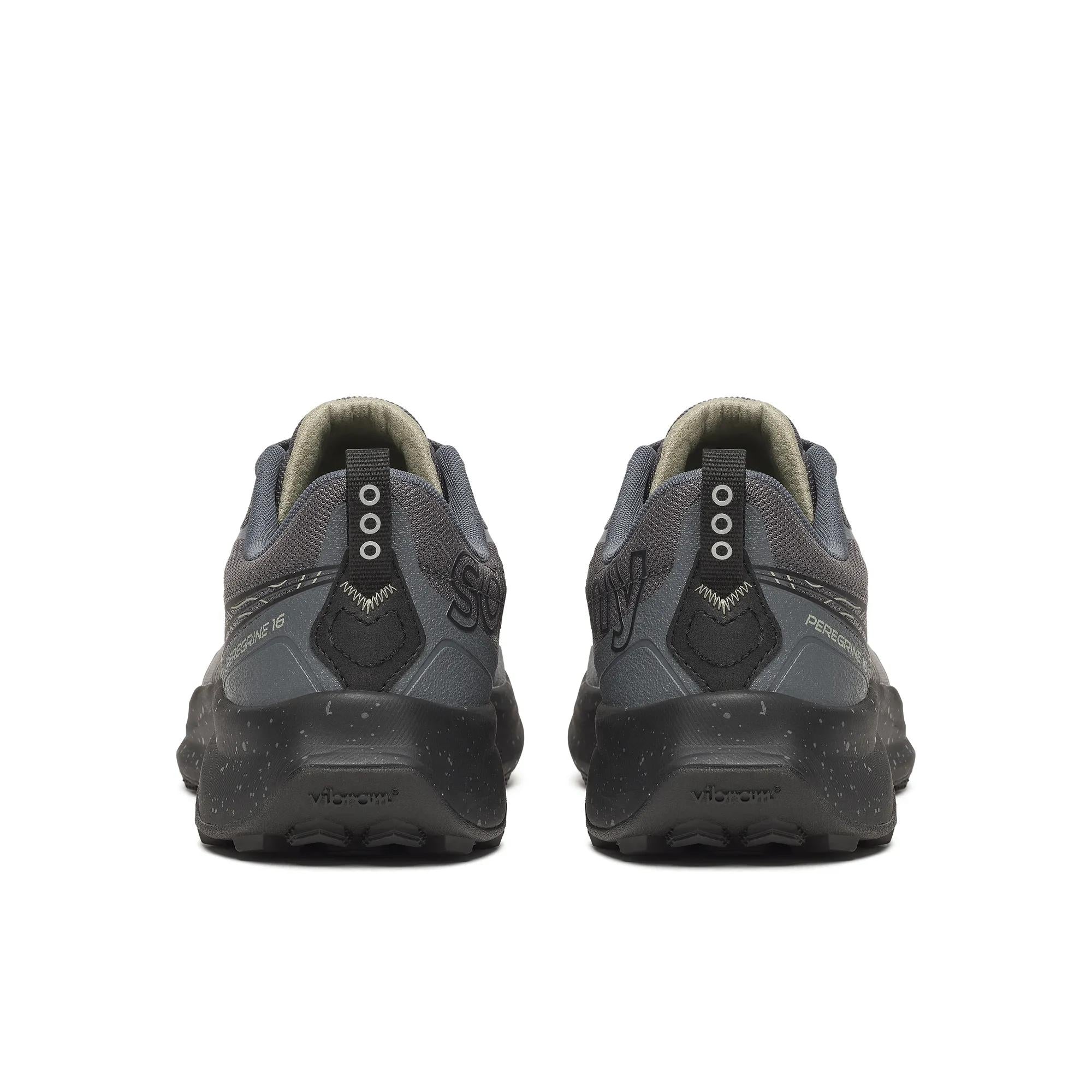Saucony Men's Peregrine 16 Wide Carbon | Black