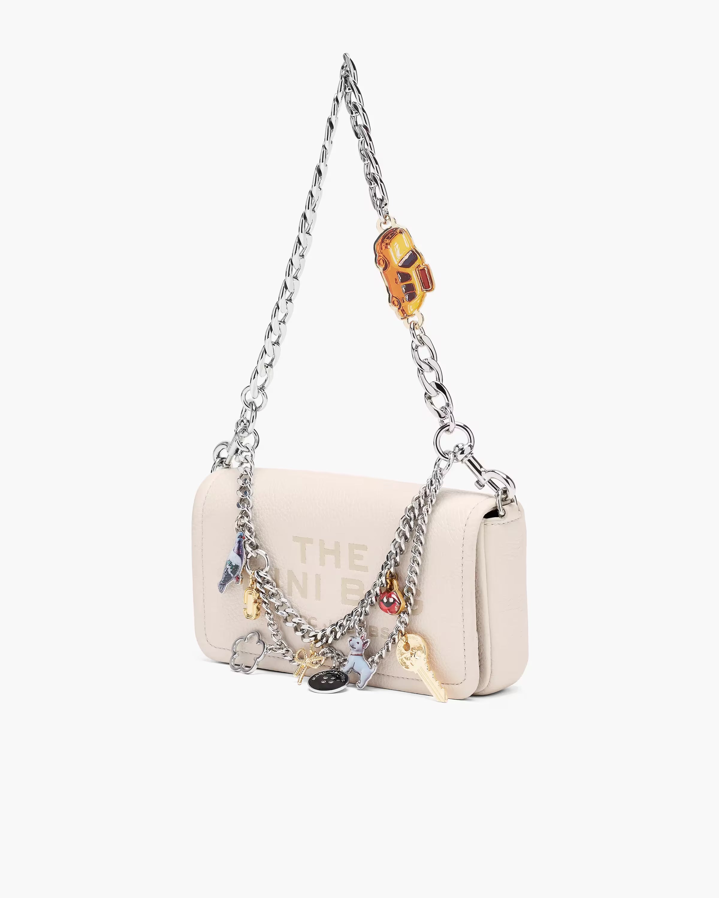 Marc Jacobs The Trinket Charm Chain Shoulder Strap Nickel