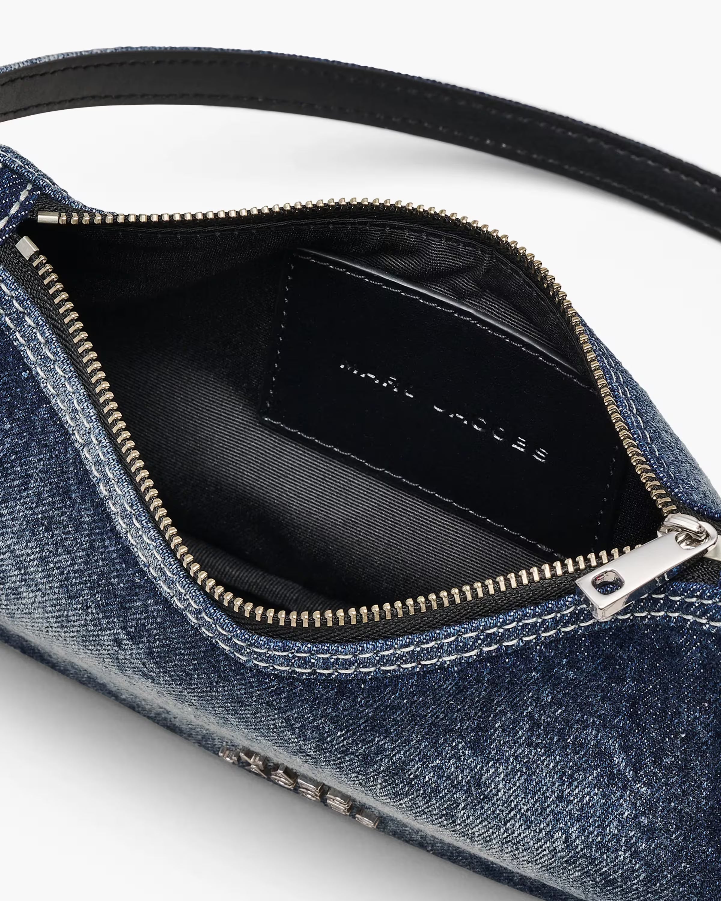 Marc Jacobs The Faded Denim Charm Shoulder Bag Faded Vintage Indigo