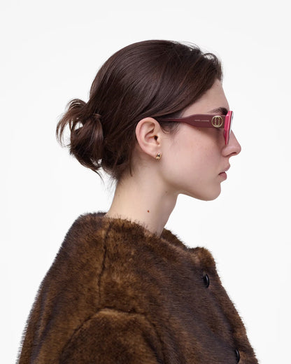 Marc Jacobs The J Marc Cat Eye Sunglasses Red/Pink