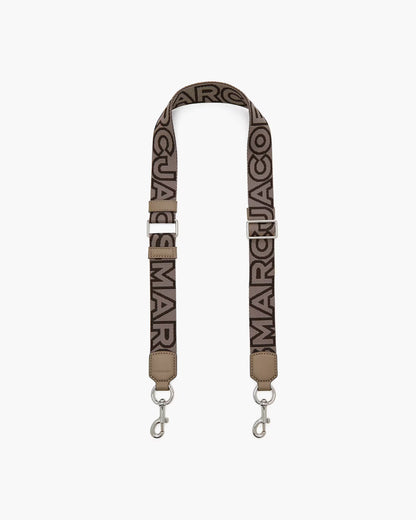 Marc Jacobs The Thin Outline Logo Webbing Strap Cement Multi
