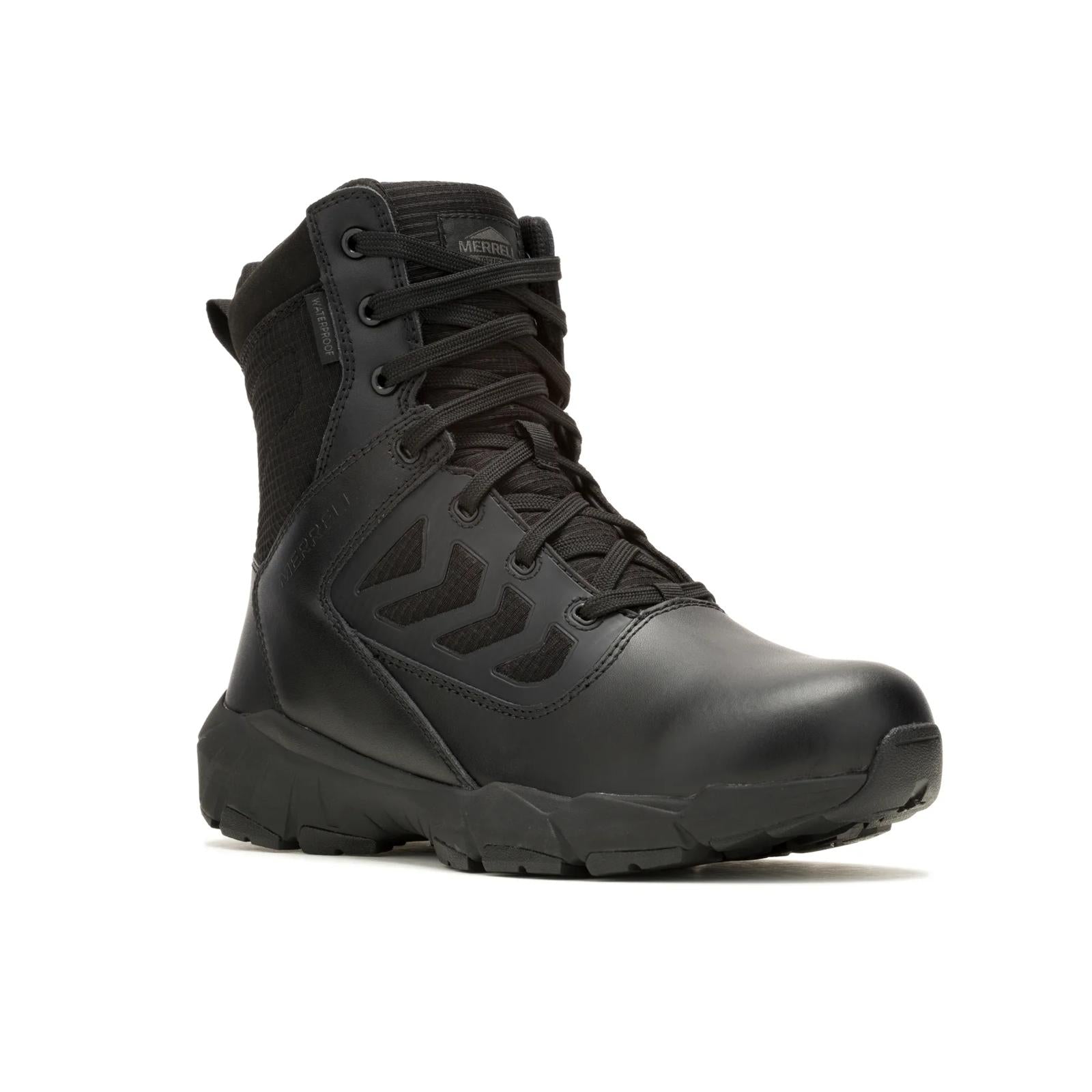Merrell Men's Fullbench Tactical 8'' Zip Waterproof Black