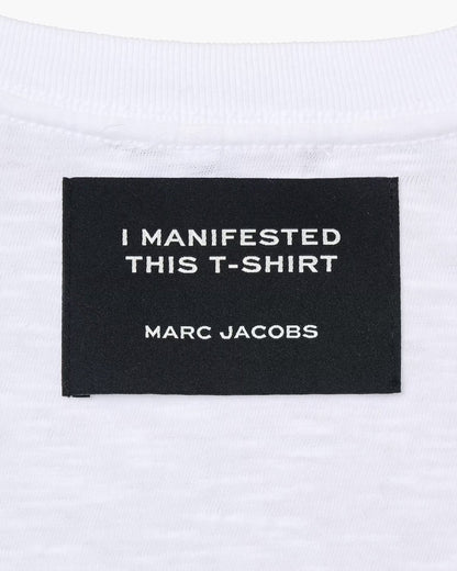 Marc Jacobs The Thin Outline Logo Webbing Strap Rose Multi