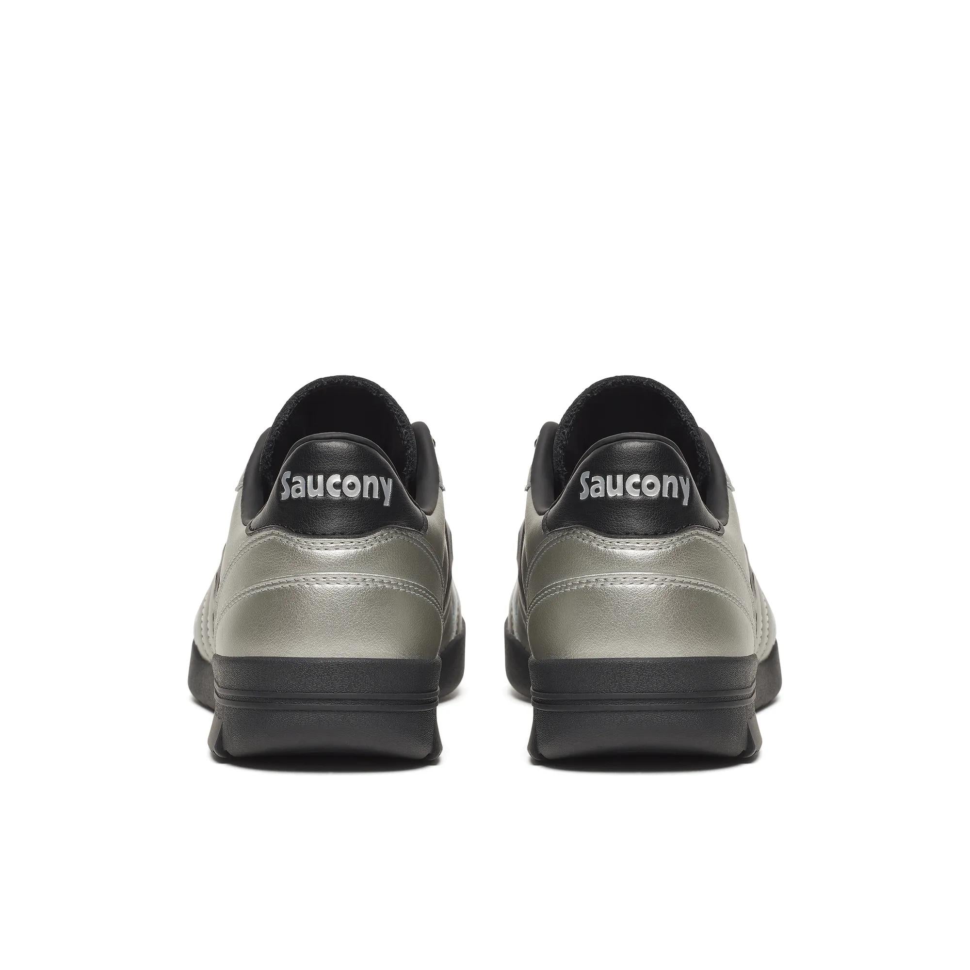 Saucony 586i Leather Silver | Black