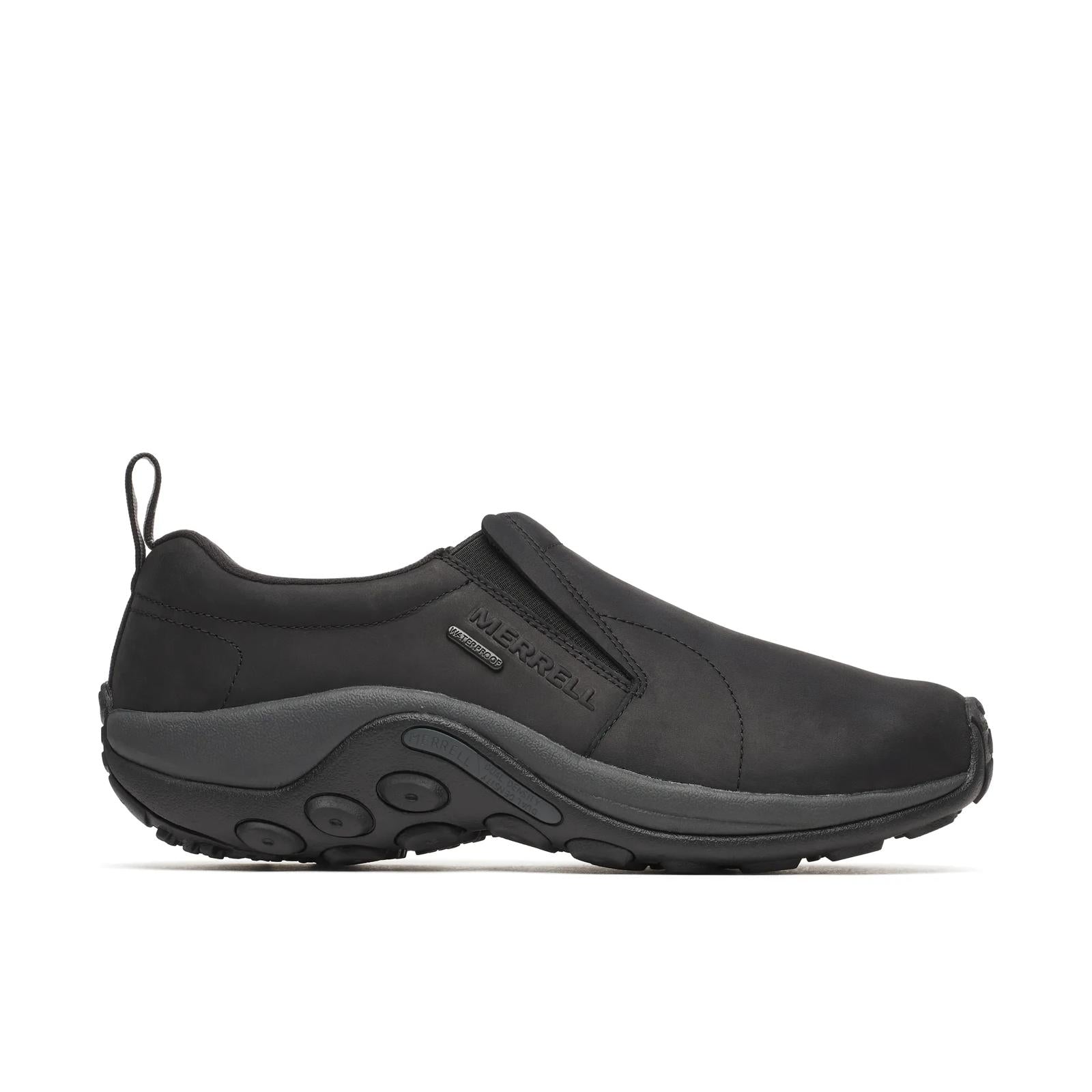 Merrell Men's Jungle Moc Nubuck Waterproof Wide Width Black
