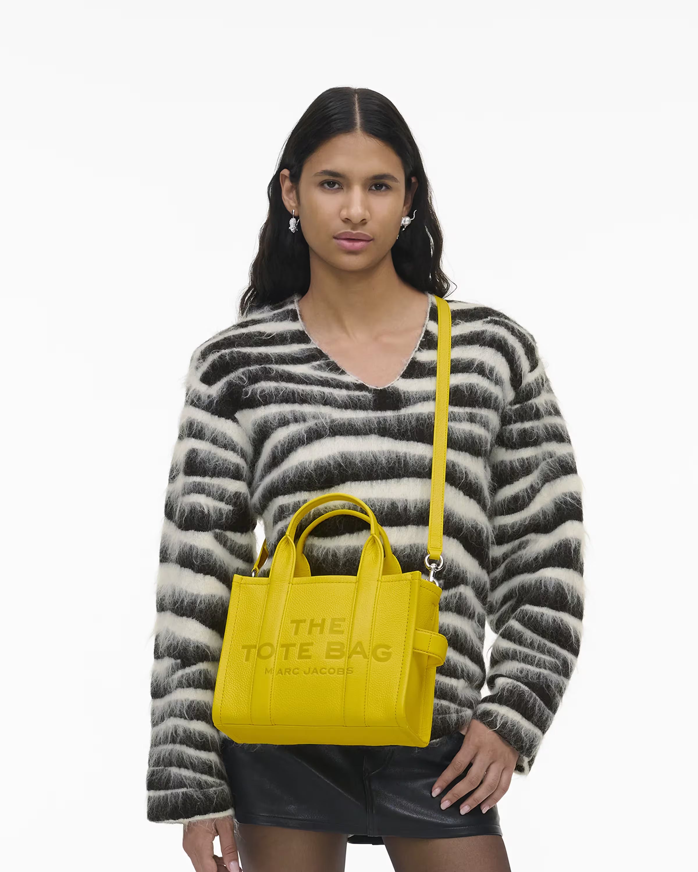 Marc Jacobs The Leather Small Tote Bag Daisy Yellow