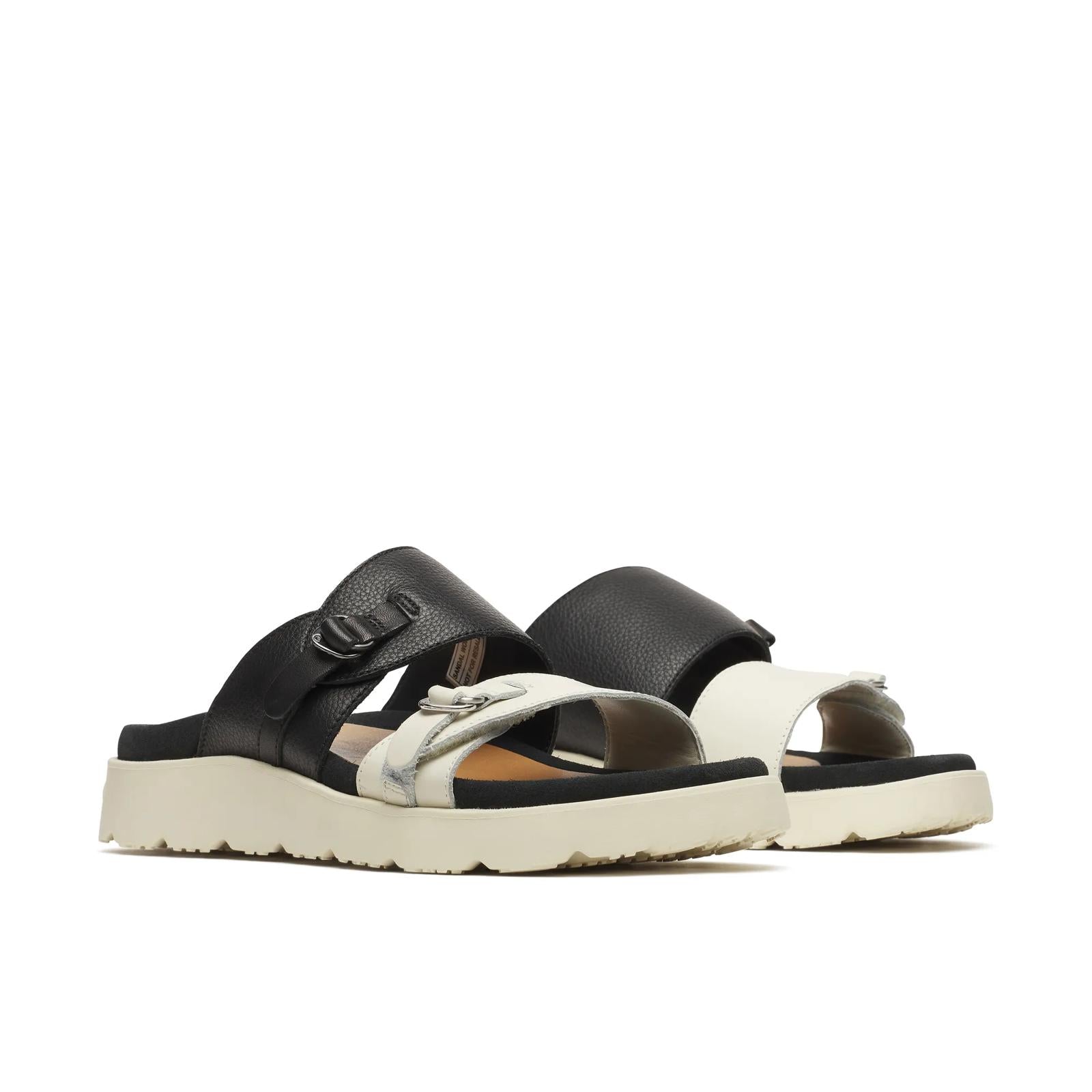 Merrell Women's Fleur Leather Slide Black/Stucco