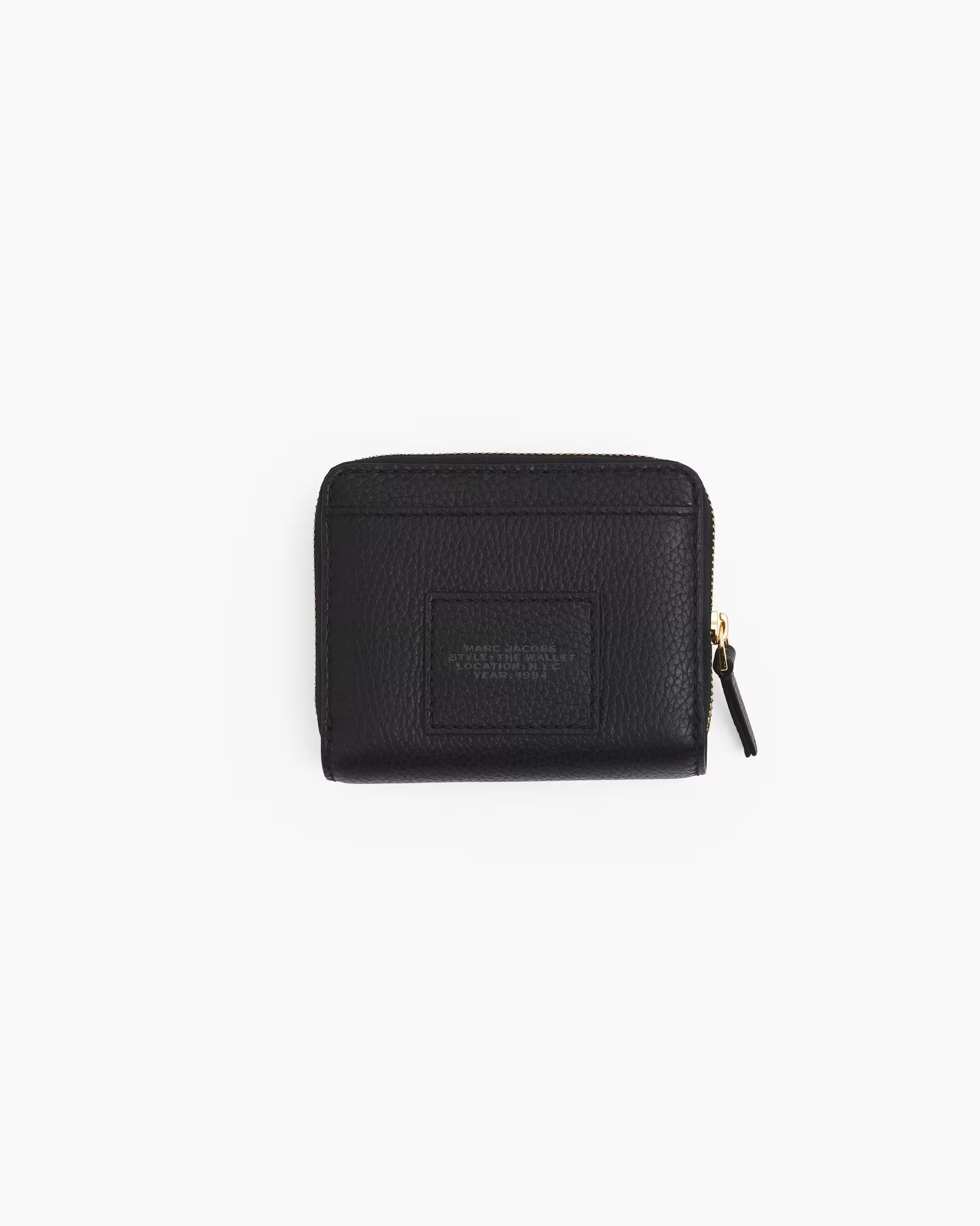 Marc Jacobs The Leather Mini Compact Wallet Black