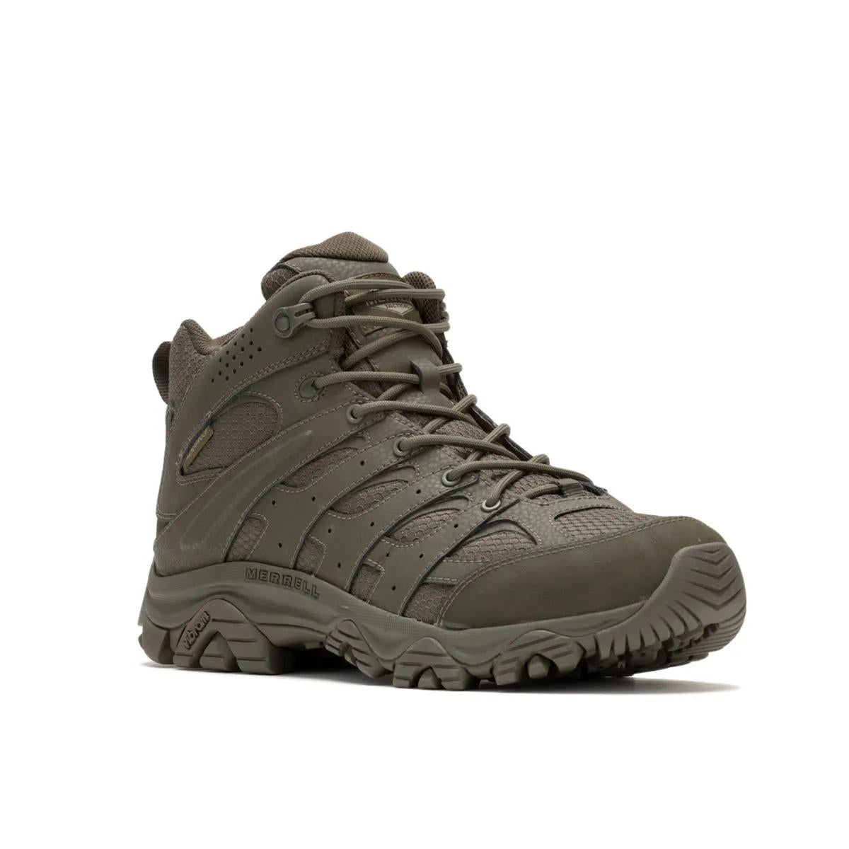 Merrell Men's Moab 3 Mid Tactical Waterproof Dark Olive
