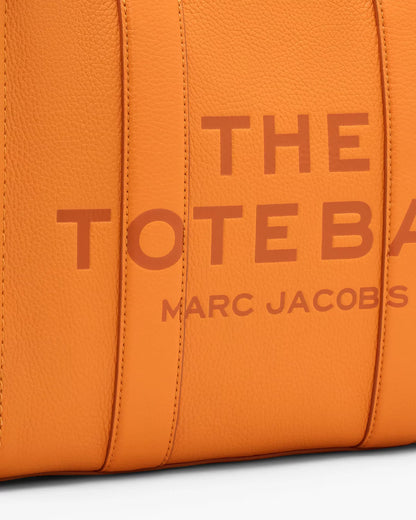 Marc Jacobs The Leather Medium Tote Bag Tangerine