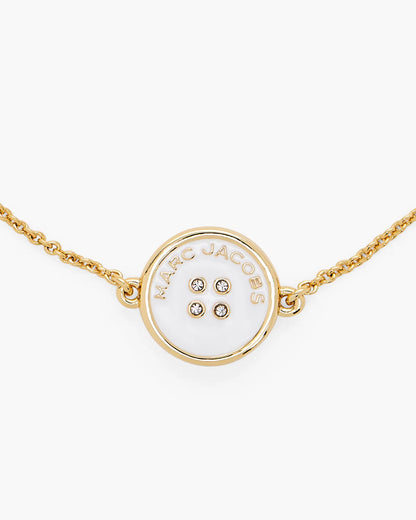 Marc Jacobs The Button Chain Bracelet Gold/Cream