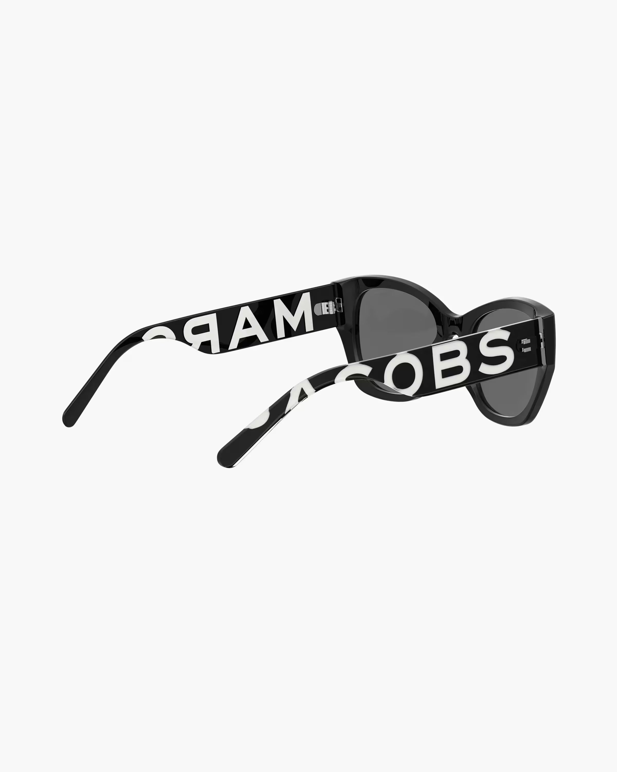 Marc Jacobs The Bold Logo Square Cat Eye Sunglasses Black/White