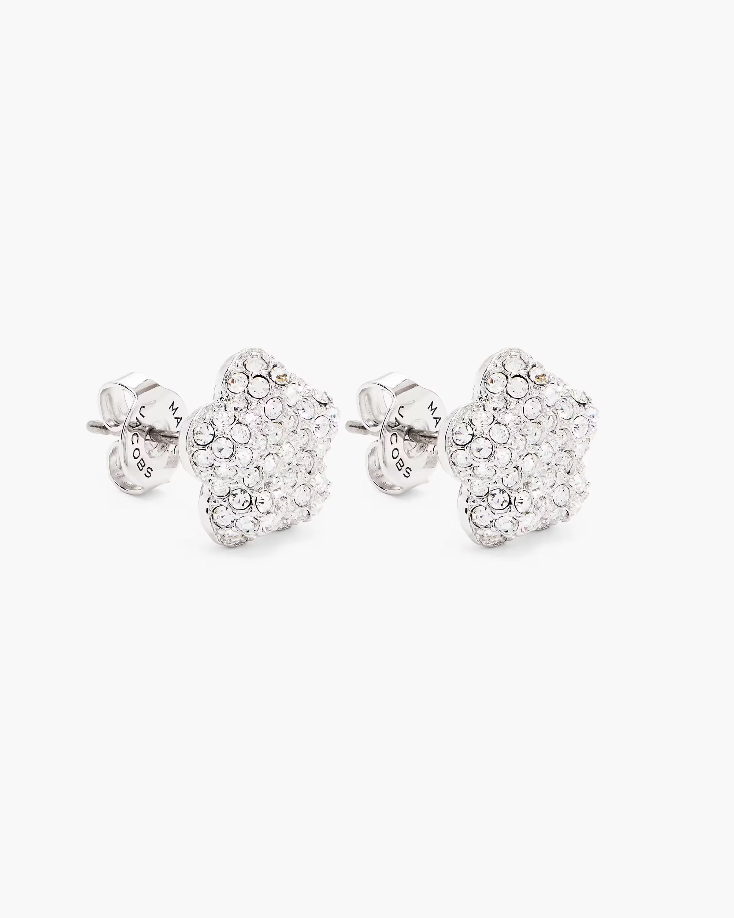 Marc Jacobs The Daisy Pave Stud Earrings Silver/Crystal