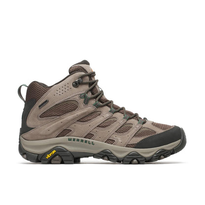 Merrell Men's Moab 3 Mid Waterproof Wide Width Boulder