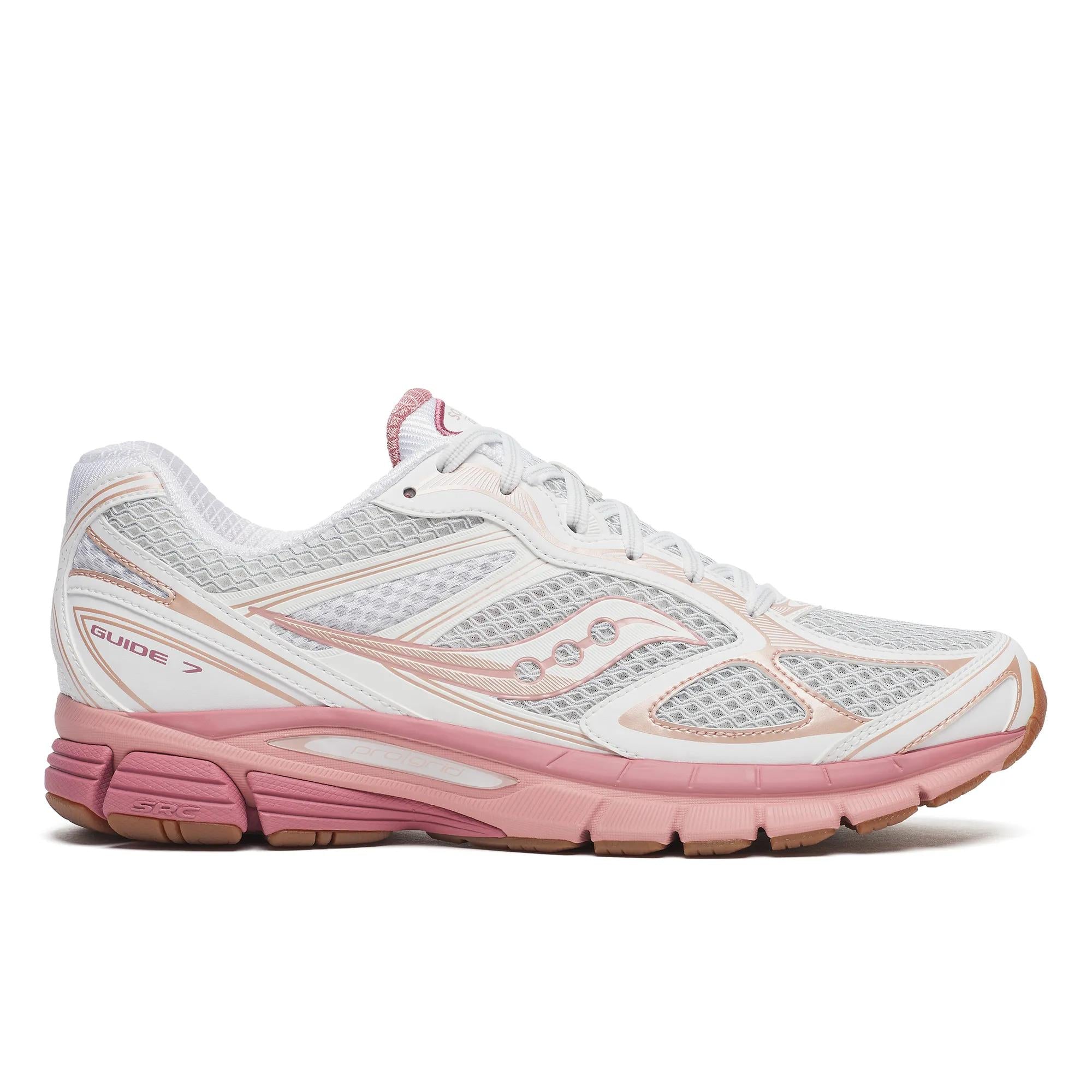 Saucony ProGrid Guide 7 White | Peach