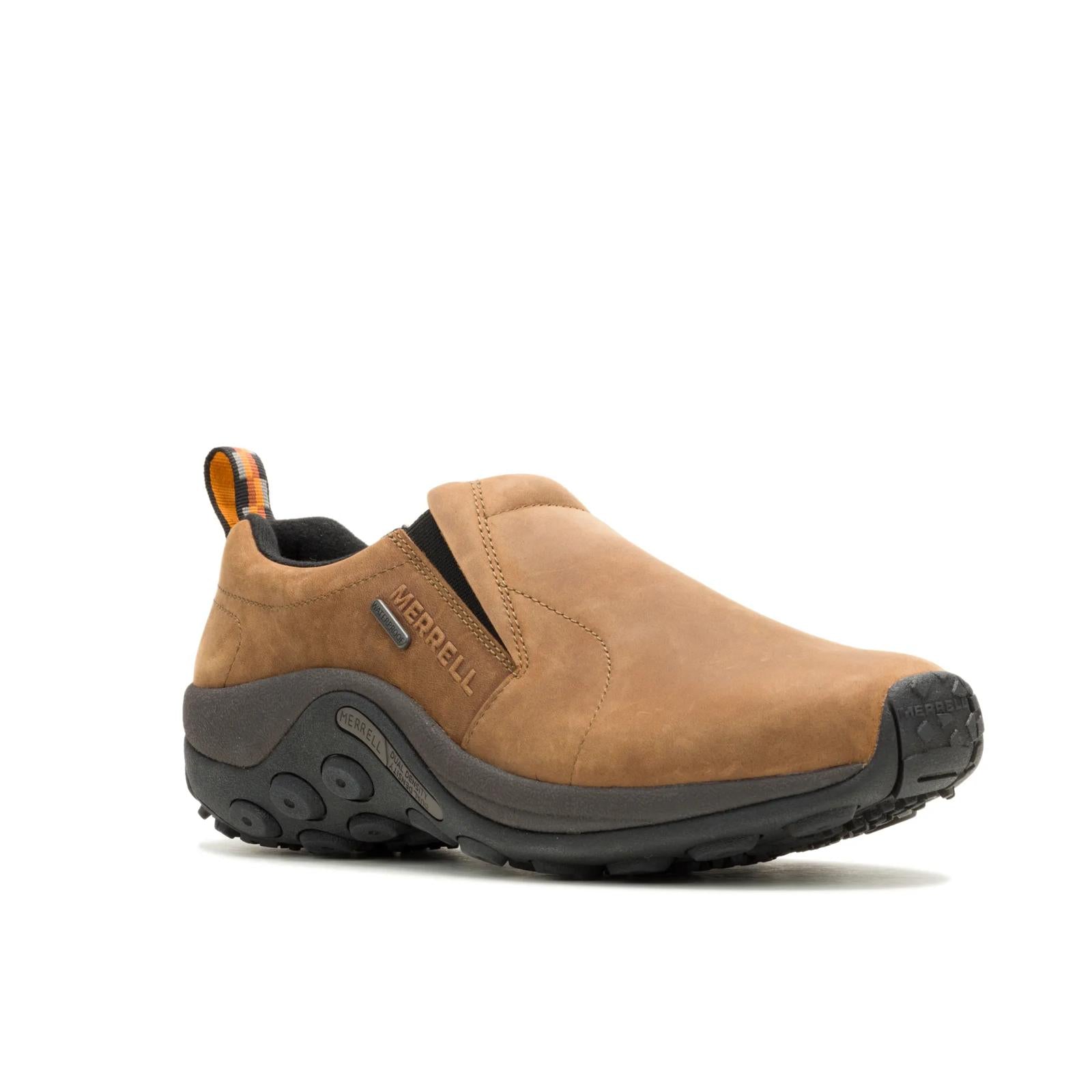 Merrell Men's Jungle Moc Nubuck Waterproof Wide Width Brown