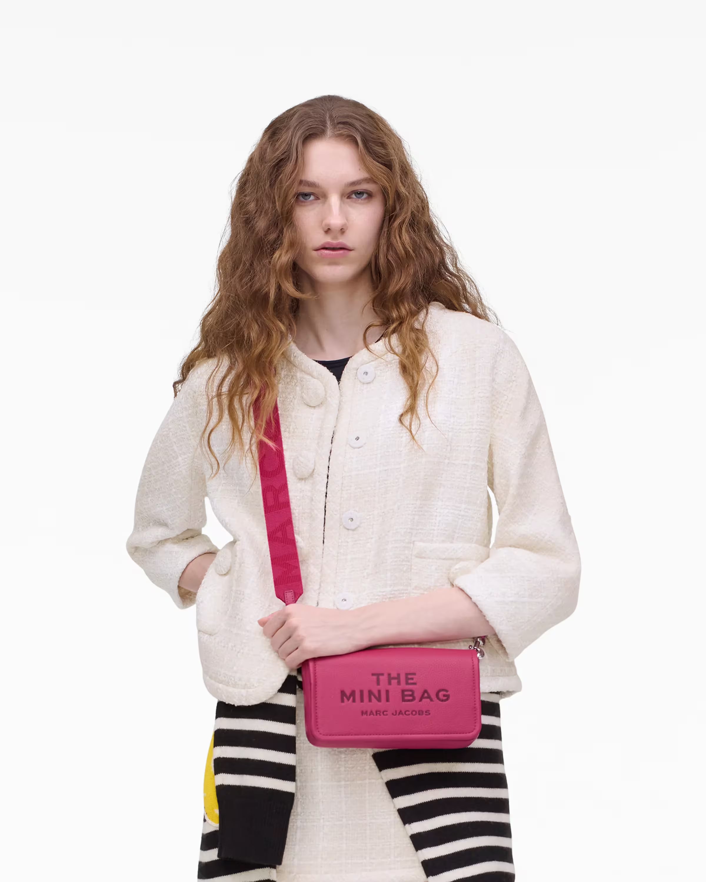 Marc Jacobs The Leather Mini Bag Raspberry Pink