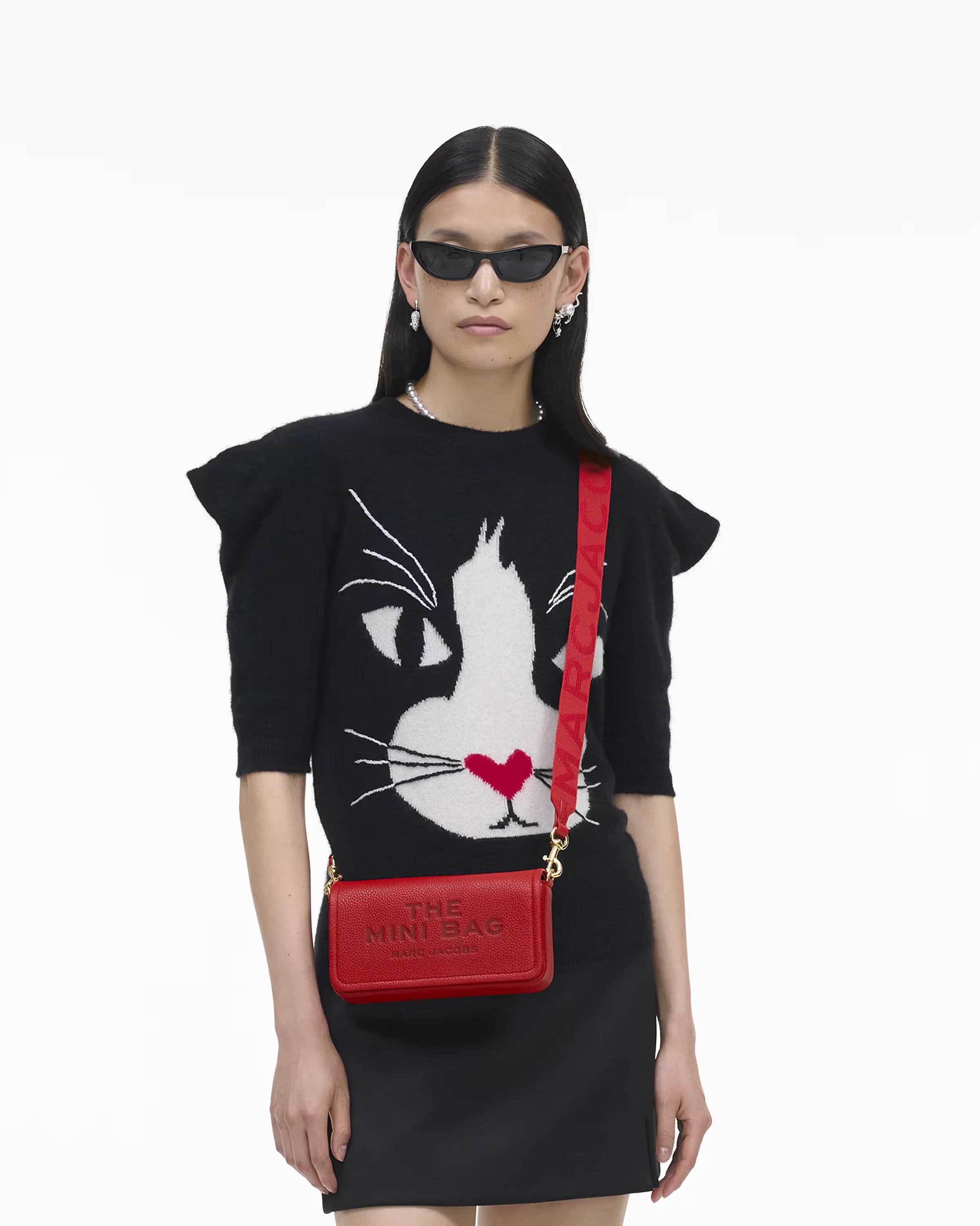 Marc Jacobs The Leather Mini Bag True Red