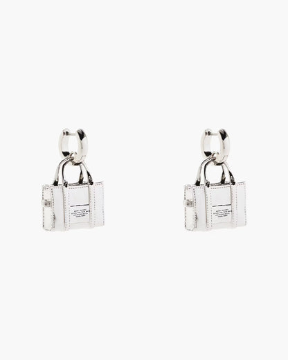 Marc Jacobs The Tote Bag Earrings Light Antique Silver