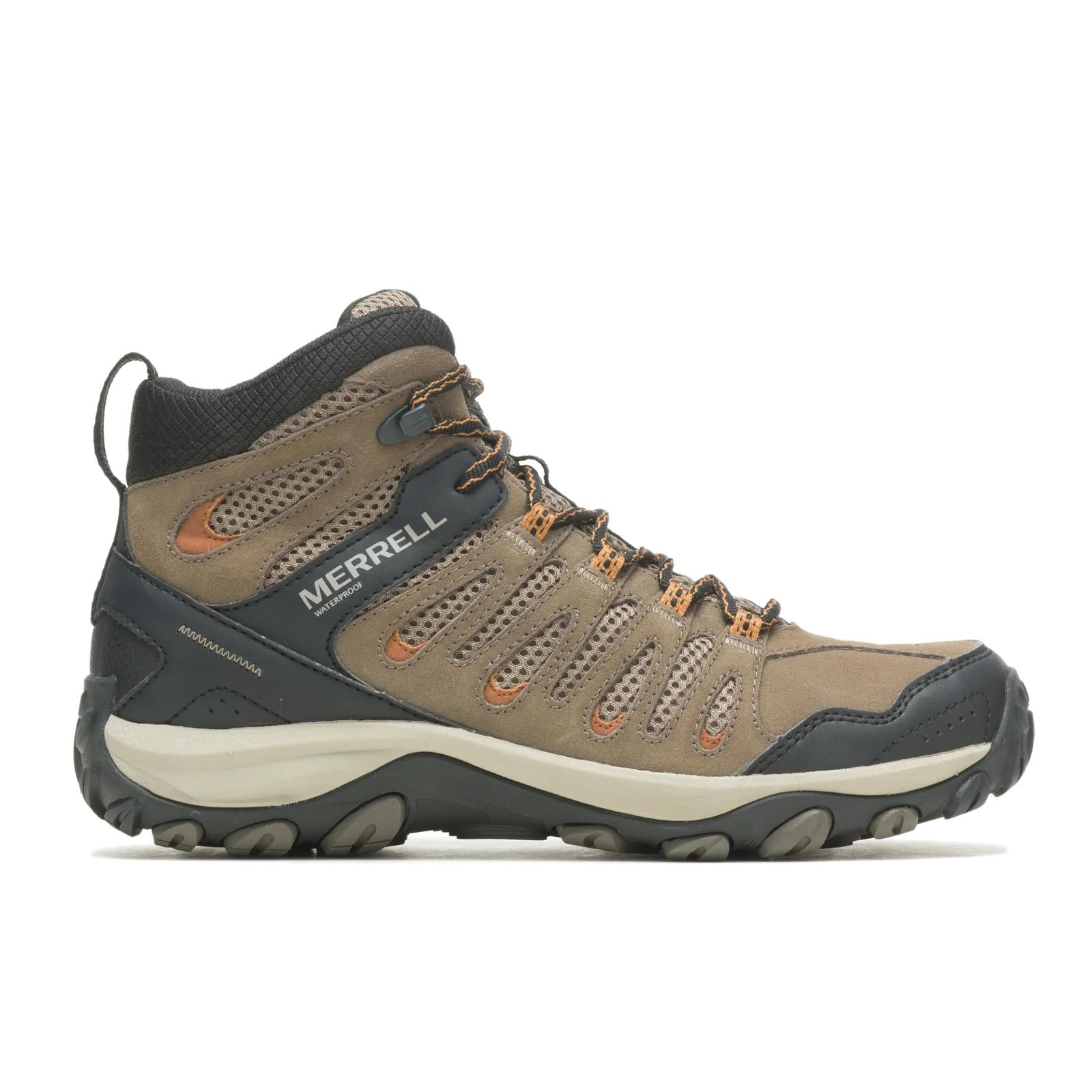 Merrell Men's Crosslander 3 Mid Waterproof Boulder/Brindle